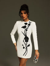 Load image into Gallery viewer, Atici Sequin Flower Mini Dress