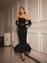 Load image into Gallery viewer, Branson Strapless Mermaid Sequin Dress