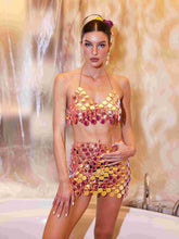 Load image into Gallery viewer, Sullivan Halterneck Chainmail Skirt Set