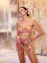 Load image into Gallery viewer, Sullivan Halterneck Chainmail Skirt Set