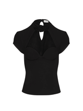 Load image into Gallery viewer, Shelly Flower Cutout Top
