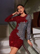 Load image into Gallery viewer, Abner Sequin Rhinestone Dress
