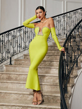 Load image into Gallery viewer, Alejandra Crystal Off Shoulder Maxi Dress

