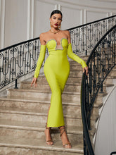 Load image into Gallery viewer, Alejandra Crystal Off Shoulder Maxi Dress
