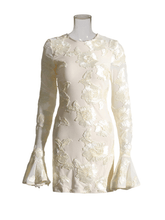 Load image into Gallery viewer, Annabeth Long Sleeve Flower Mini Dress
