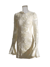 Load image into Gallery viewer, Annabeth Long Sleeve Flower Mini Dress
