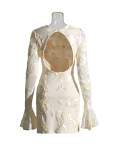Load image into Gallery viewer, Annabeth Long Sleeve Flower Mini Dress
