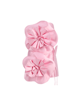 Load image into Gallery viewer, Anwen Strapless Flower Mini Dress In Pink
