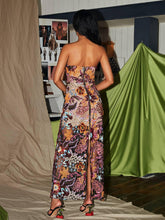 Load image into Gallery viewer, Saige StraplessFlower Embroidered Sequin Dress
