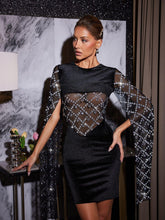 Load image into Gallery viewer, Arturo Rhinestone Velvet Dress
