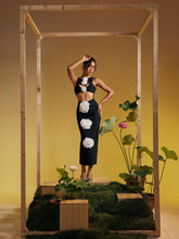 Load image into Gallery viewer, Atreyu Sleeveless Flower Cutout Bandage Midi Dress
