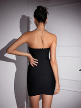 Load image into Gallery viewer, Azul Strapless Rhinestone Bandage Mini Dress

