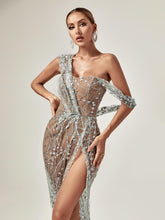 Load image into Gallery viewer, Bailee Split Sequin Maxi Dress
