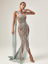 Load image into Gallery viewer, Bailee Split Sequin Maxi Dress
