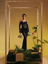 Load image into Gallery viewer, Barbara Spaghetti Hollow Flower Maxi Dress
