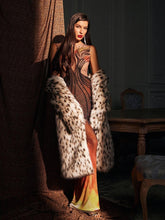 Load image into Gallery viewer, Bellezza Printed Rhinestone Maxi Dress
