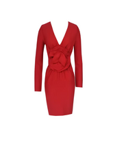 Load image into Gallery viewer, Bertilde V Neck Flower Mini Dress
