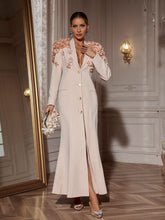 Load image into Gallery viewer, Berton Long Sleeve Flower Maxi Dress
