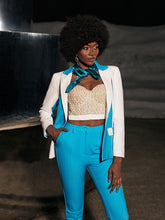 Load image into Gallery viewer, Bess Pearl Embellished Corset Top In White
