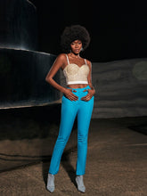 Load image into Gallery viewer, Bess Pearl Embellished Corset Top In White
