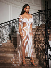 Load image into Gallery viewer, Blysse Cutout Sequin Embellished Maxi Dress
