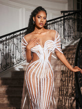 Load image into Gallery viewer, Blysse Cutout Sequin Embellished Maxi Dress
