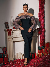 Load image into Gallery viewer, Borosak Halterneck Leopard Bandage Maxi Dress
