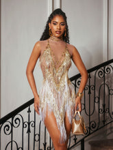 Load image into Gallery viewer, Breneon Embellished Fringe Bodysuit
