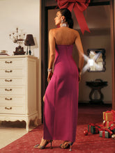Load image into Gallery viewer, Briscoe Rhinestone Split Bandage Midi Dress
