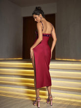 Load image into Gallery viewer, Bunga Asymmetric Bandage Dress In Hot Pink
