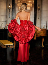 Load image into Gallery viewer, Cachet Strapless Corset Maxi Dress With Shrug
