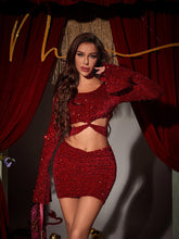 Load image into Gallery viewer, Calea Cutout Twisted Sequin Dress
