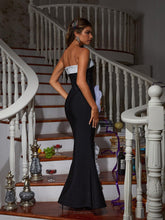 Load image into Gallery viewer, Carol Flower Embellished Bandage Maxi Dress
