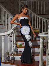 Load image into Gallery viewer, Carol Flower Embellished Bandage Maxi Dress
