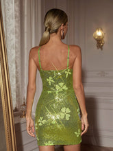 Load image into Gallery viewer, Carolynne Butterfly Rhinestone Sequin Mini Dress
