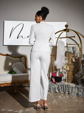 Load image into Gallery viewer, Cassandra Flower Pants Set In White
