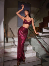 Load image into Gallery viewer, Cassiel Sequin Split Skirt Set
