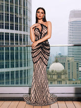 Load image into Gallery viewer, Chase One Shoulder Sequin Corded Maxi Dress
