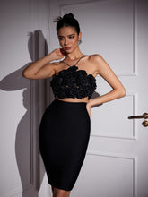 Load image into Gallery viewer, Chesley Halterneck Flower Top
