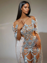Load image into Gallery viewer, Clarrisa Sequin Embellished Maxi Dress
