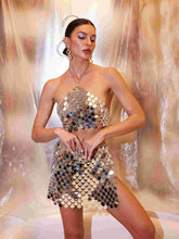 Load image into Gallery viewer, Colton Halterneck Chainmail Skirt Set
