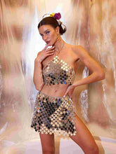 Load image into Gallery viewer, Colton Halterneck Chainmail Skirt Set
