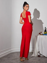 Load image into Gallery viewer, Corliss Rhinestone Bandage Maxi Dress
