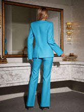 Load image into Gallery viewer, Cory V Neck Flower Blazer Set
