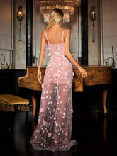 Load image into Gallery viewer, Doly Spaghetti Flower Split Maxi Dress
