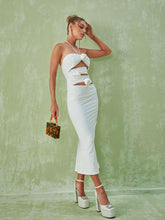 Load image into Gallery viewer, Dorcas Halterneck Cutout Midi Dress
