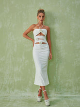 Load image into Gallery viewer, Dorcas Halterneck Cutout Midi Dress

