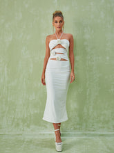 Load image into Gallery viewer, Dorcas Halterneck Cutout Midi Dress
