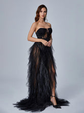 Load image into Gallery viewer, Dorothy Tulle Maxi Dress In Black

