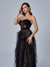 Load image into Gallery viewer, Dorothy Tulle Maxi Dress In Black
